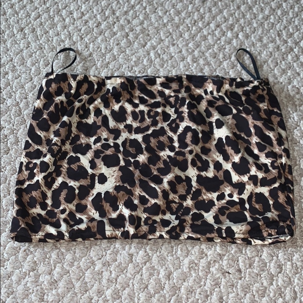 cheetah tube top